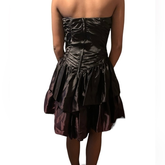 Stunning rare one of a kind 80s Vintage Madonna era Gothic ombré prom dress 5/6 - Picture 11 of 11